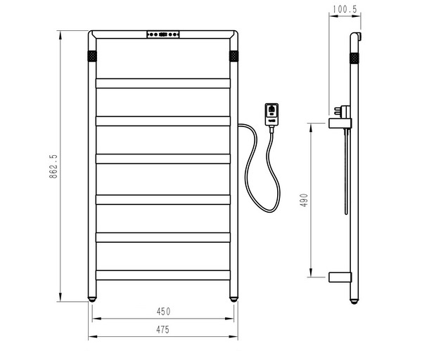 полотенцесушитель WONZON & WOGHAND KÖLN 475х582